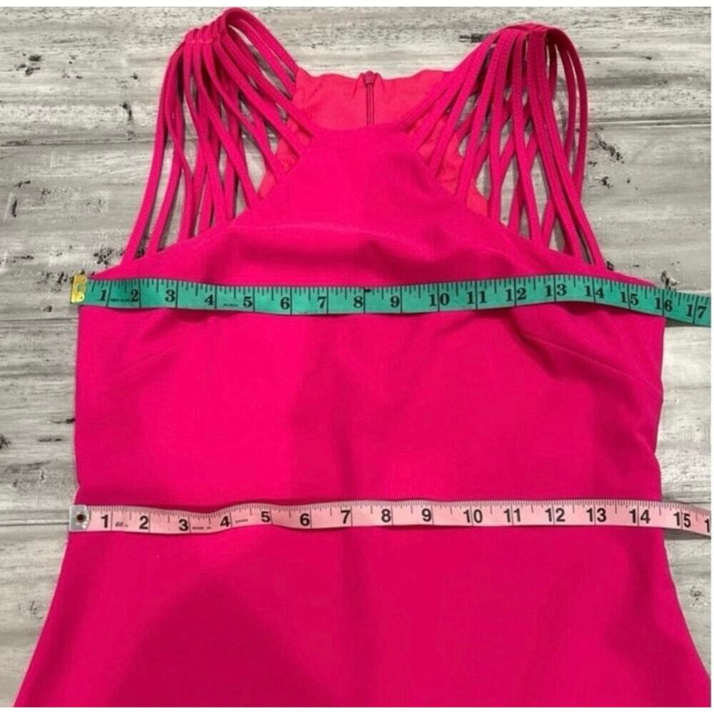 Dress the Population Fuchsia Cutout Sheath Cocktail Mini Dress S - Picture 15 of 16